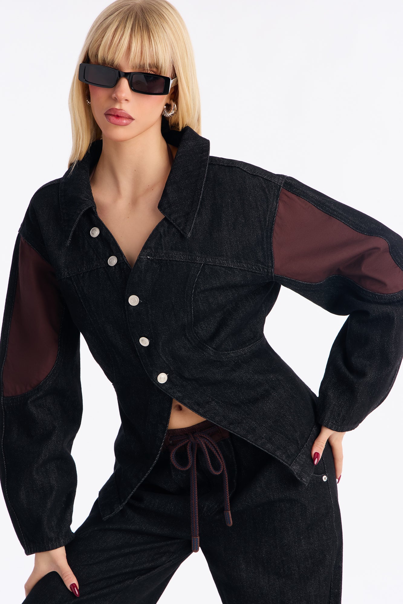 Marissa Denim Jacket Pant Set - Dark Denim