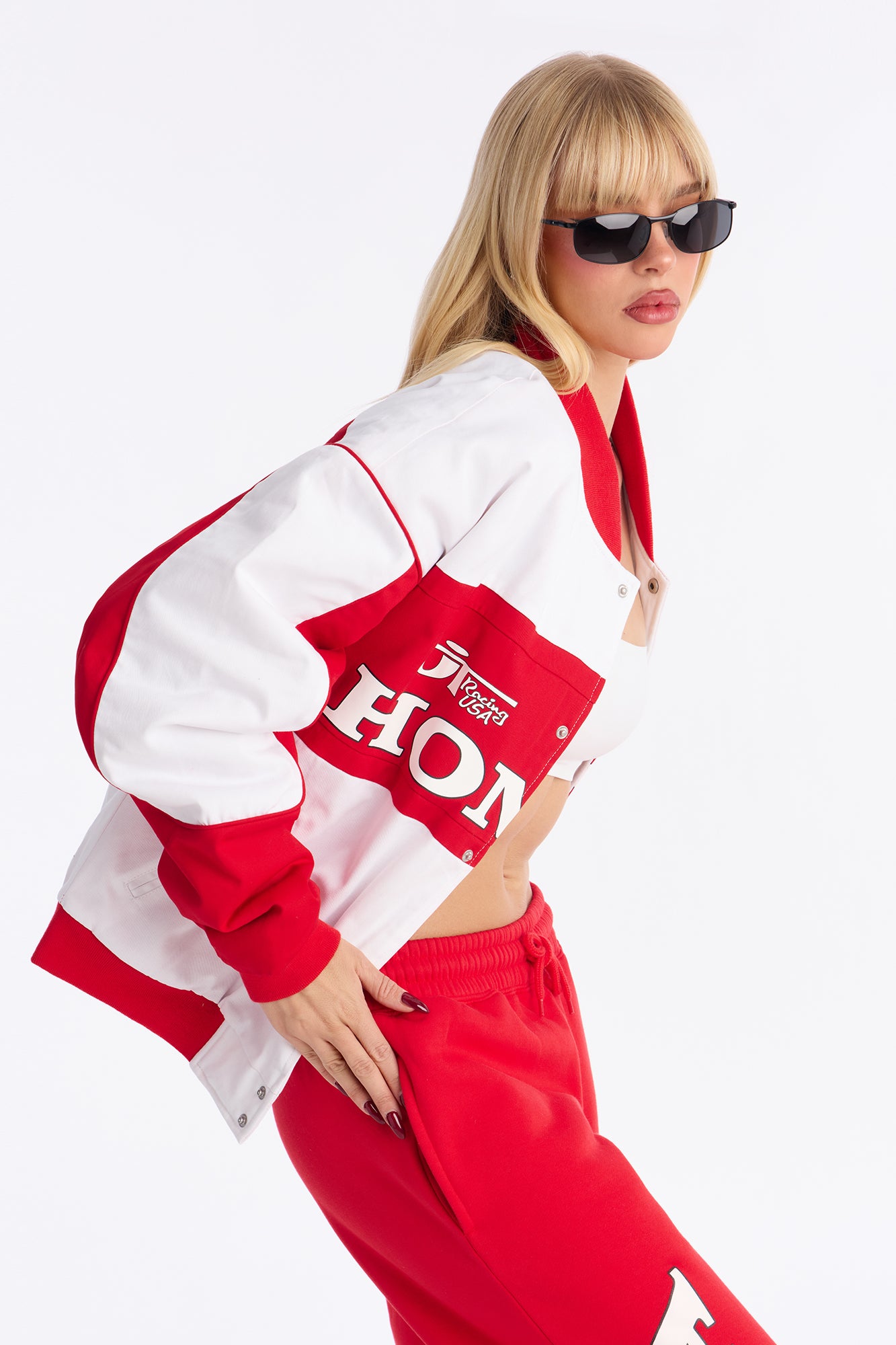 Honda Oversized Jacket - Red