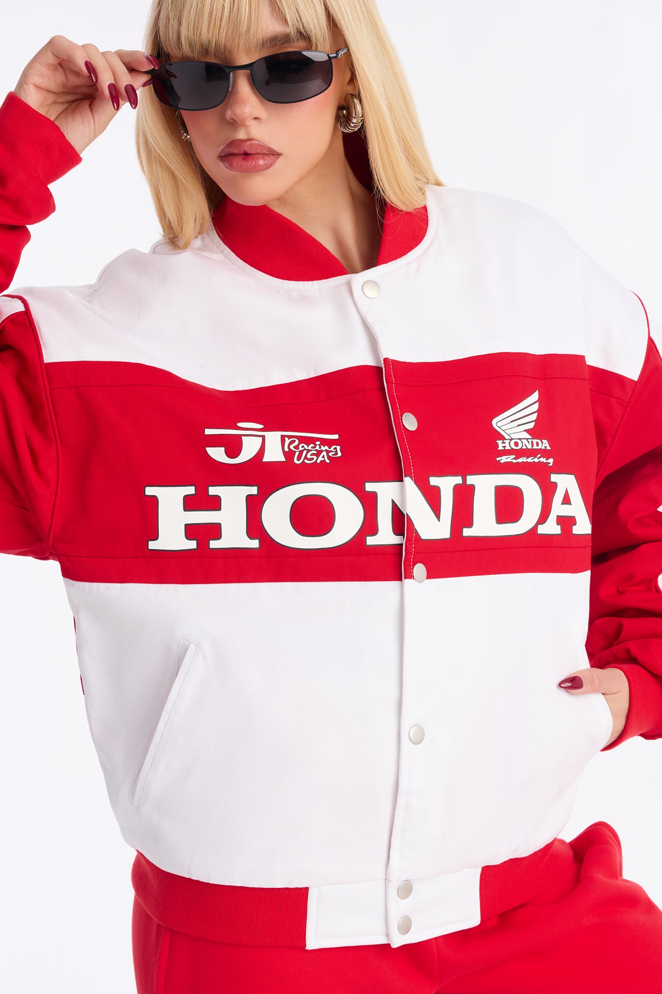 Honda Oversized Jacket - Red