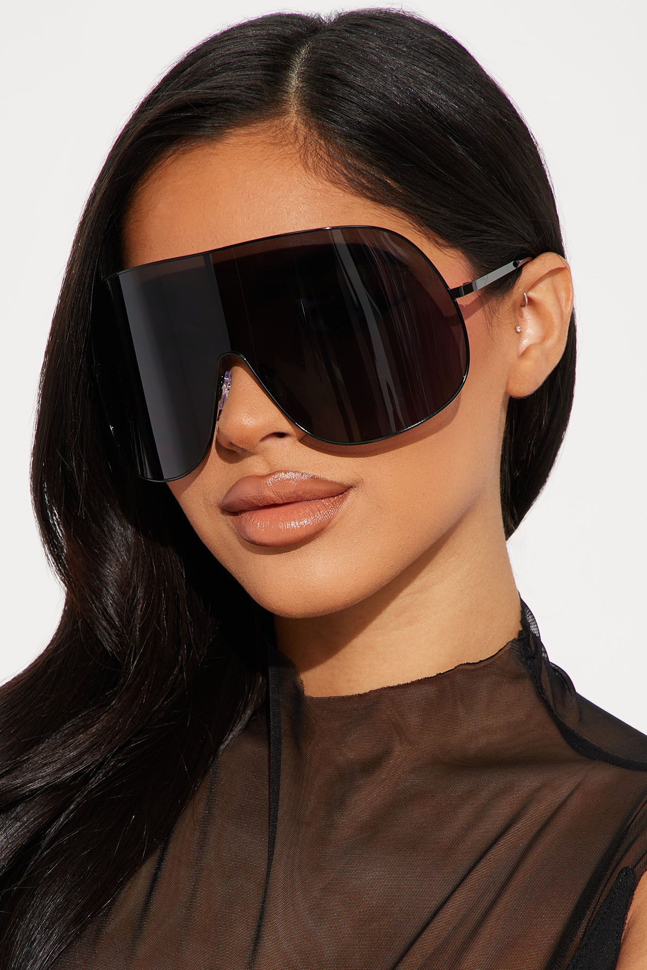 Can't See You Anymore Sunglasses - Black