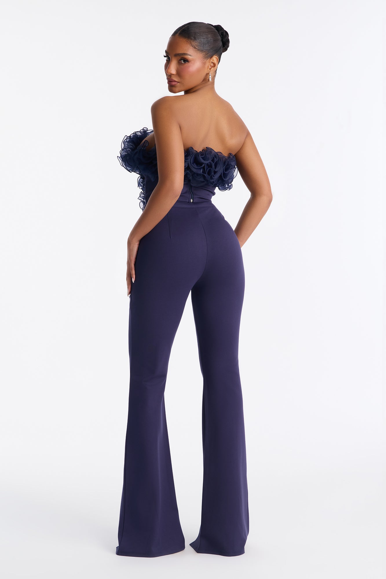 Ruby Rose Corset Pant Set - Navy