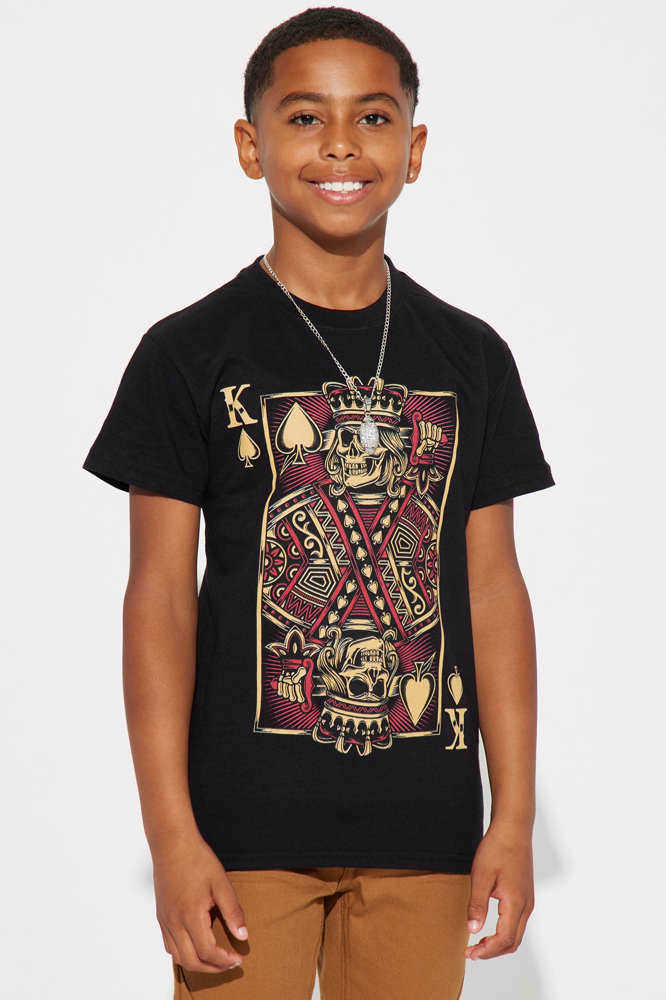 Mini King Of Skulls Short Sleeve Tee - Black