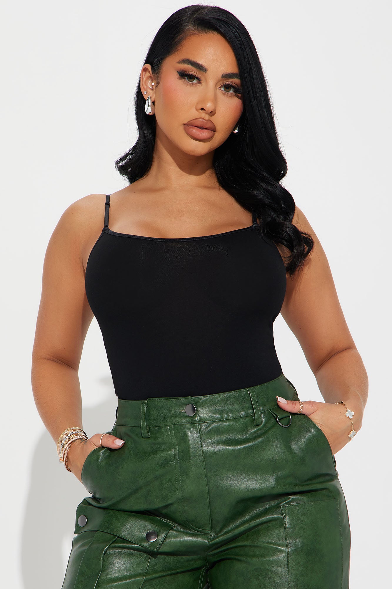 Sara Cami Top - Black