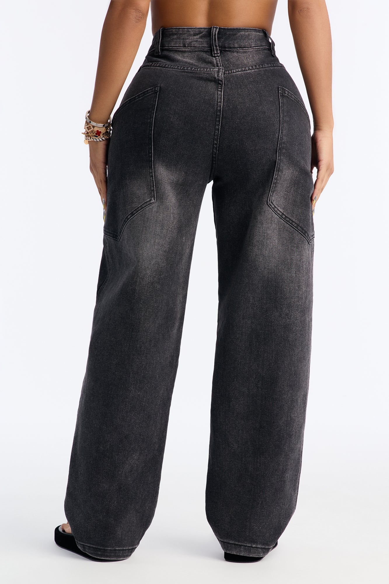 Making Space Baggy Jeans - Black Wash