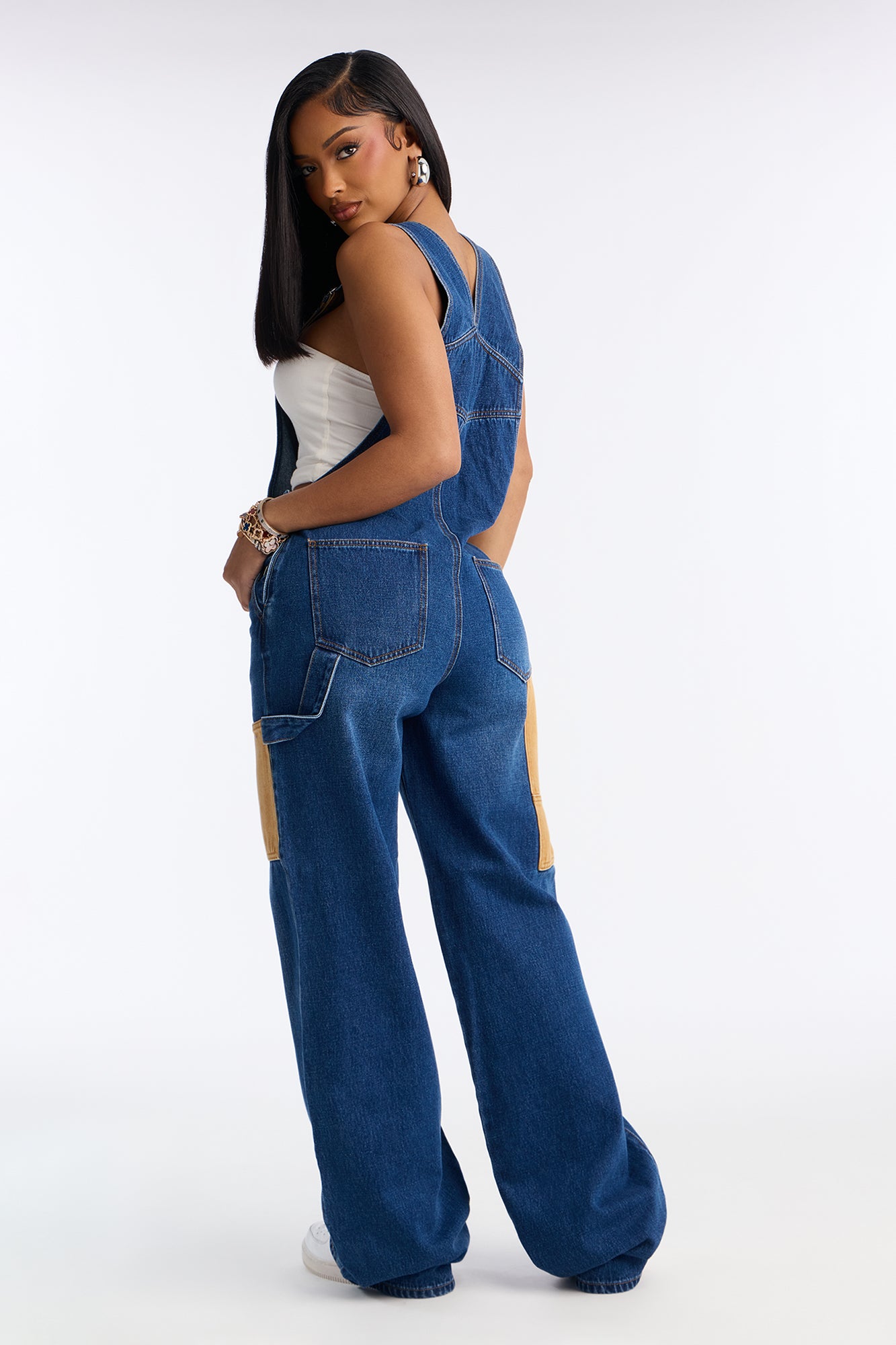 Busy Crafting Denim Overalls - Dark Wash