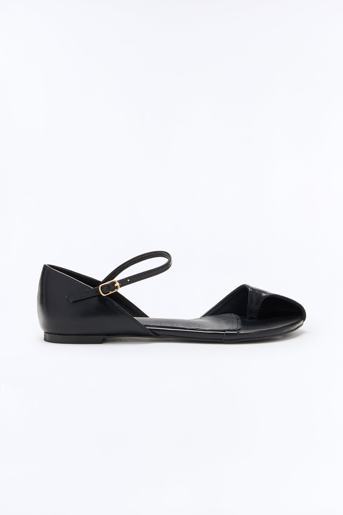 Moira Novelty Toe Flats - Black