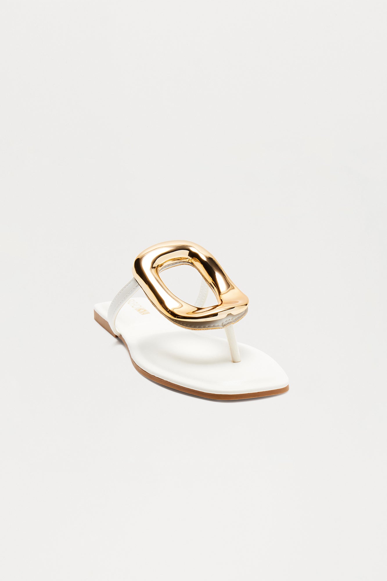 New Here Flat Sandals - White