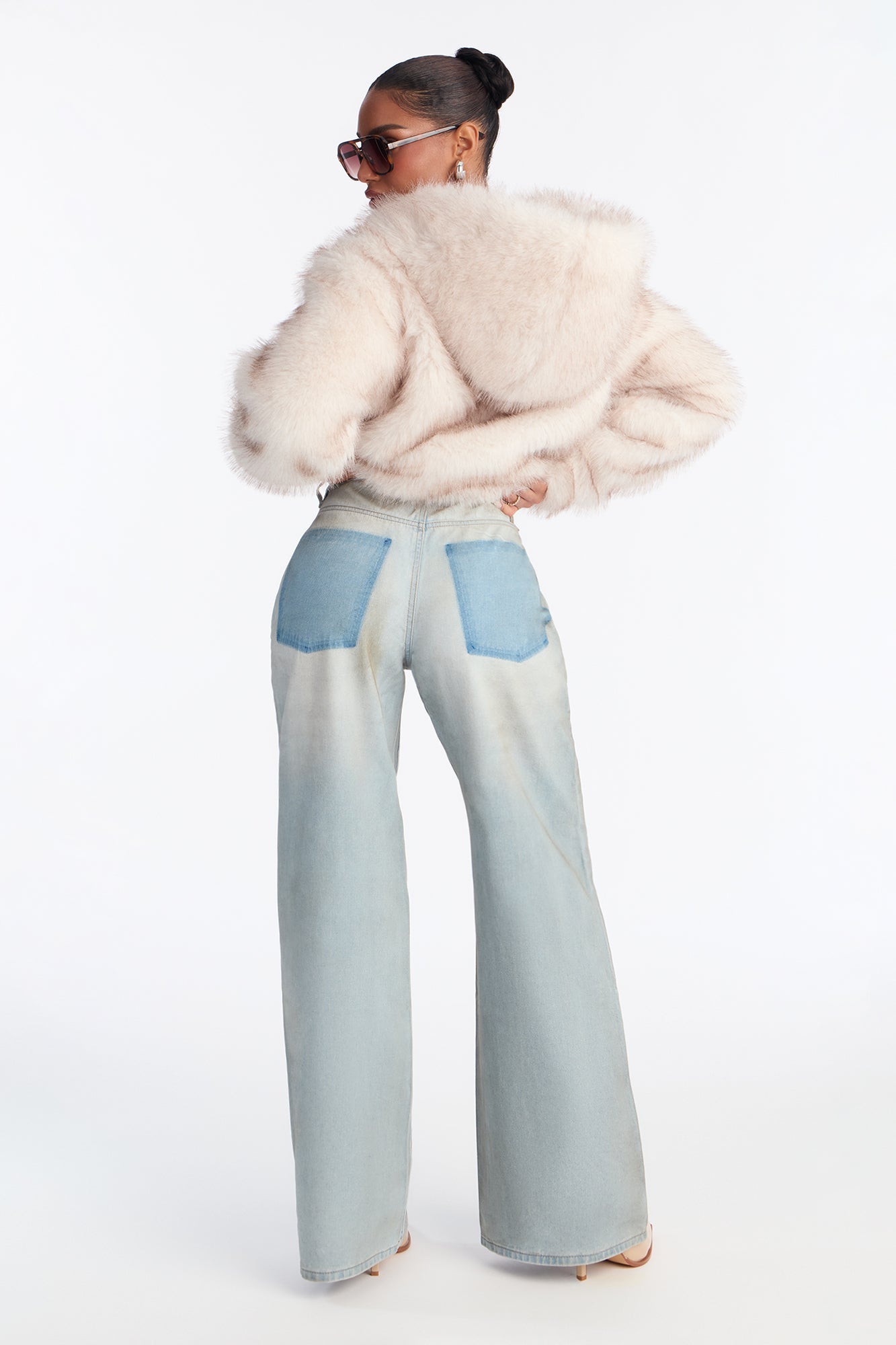 Marais Drop Waist Denim Jeans - Light Wash