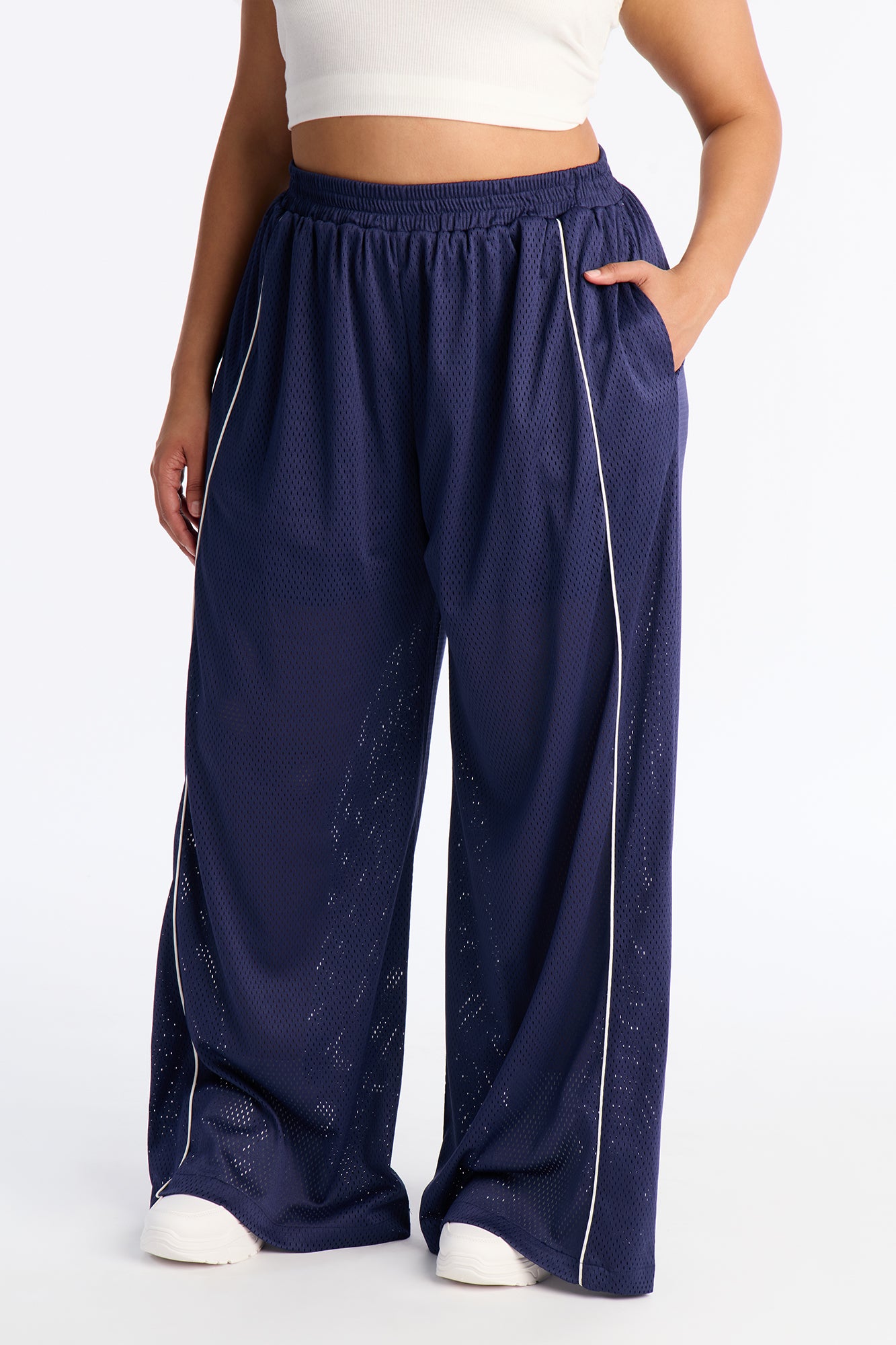 Milianna Wide Leg Pant - Navy