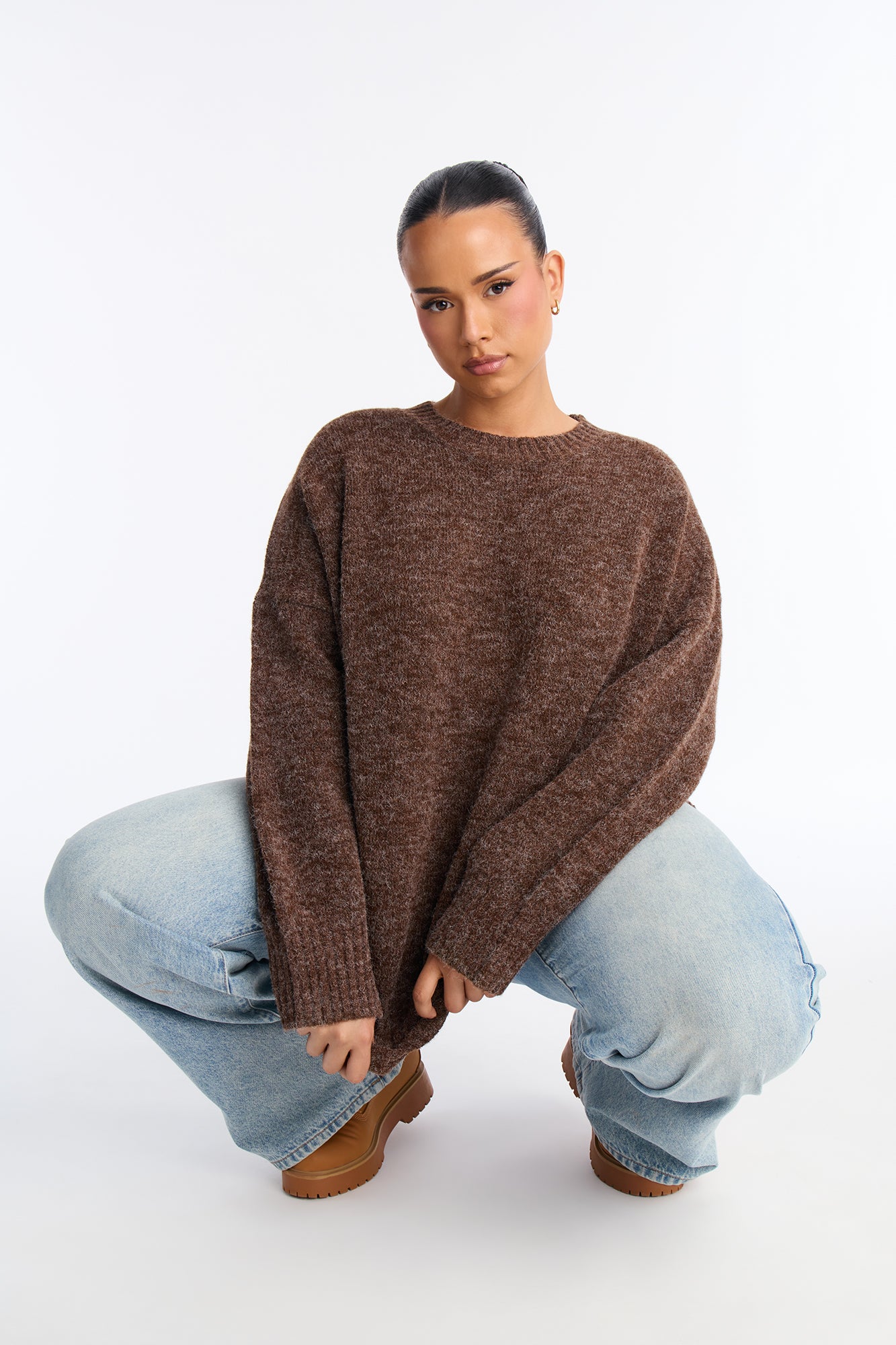 On Wednesdays Pullover Sweater - Chocolate