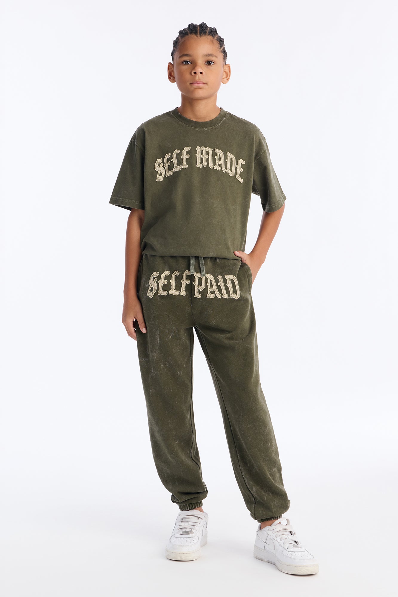 Mini Self Paid Jogger - Olive