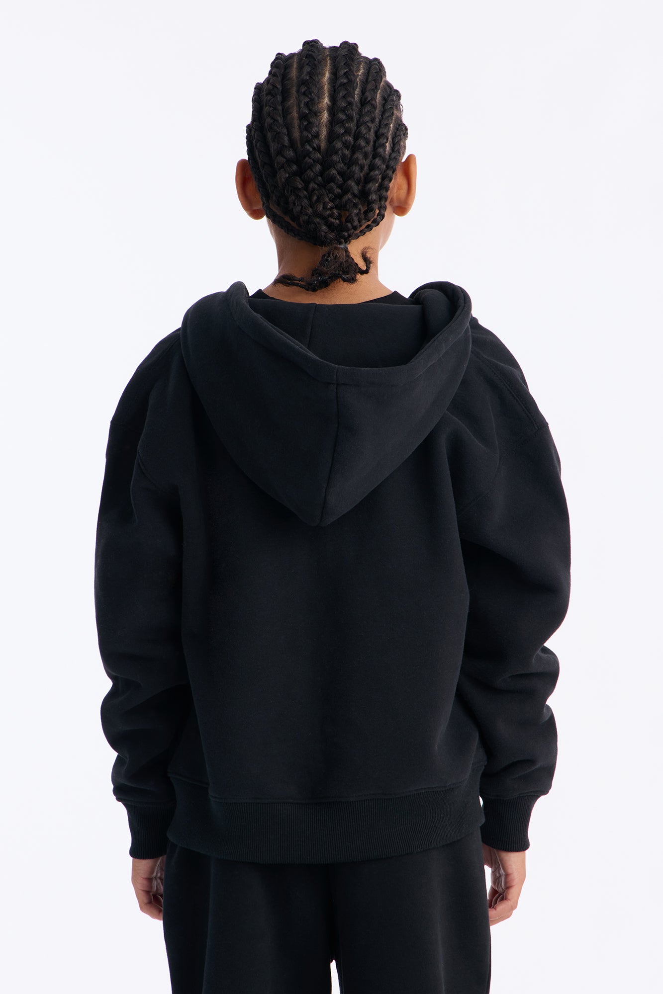 Mini 410 Oversized Zip Hoodie - Black