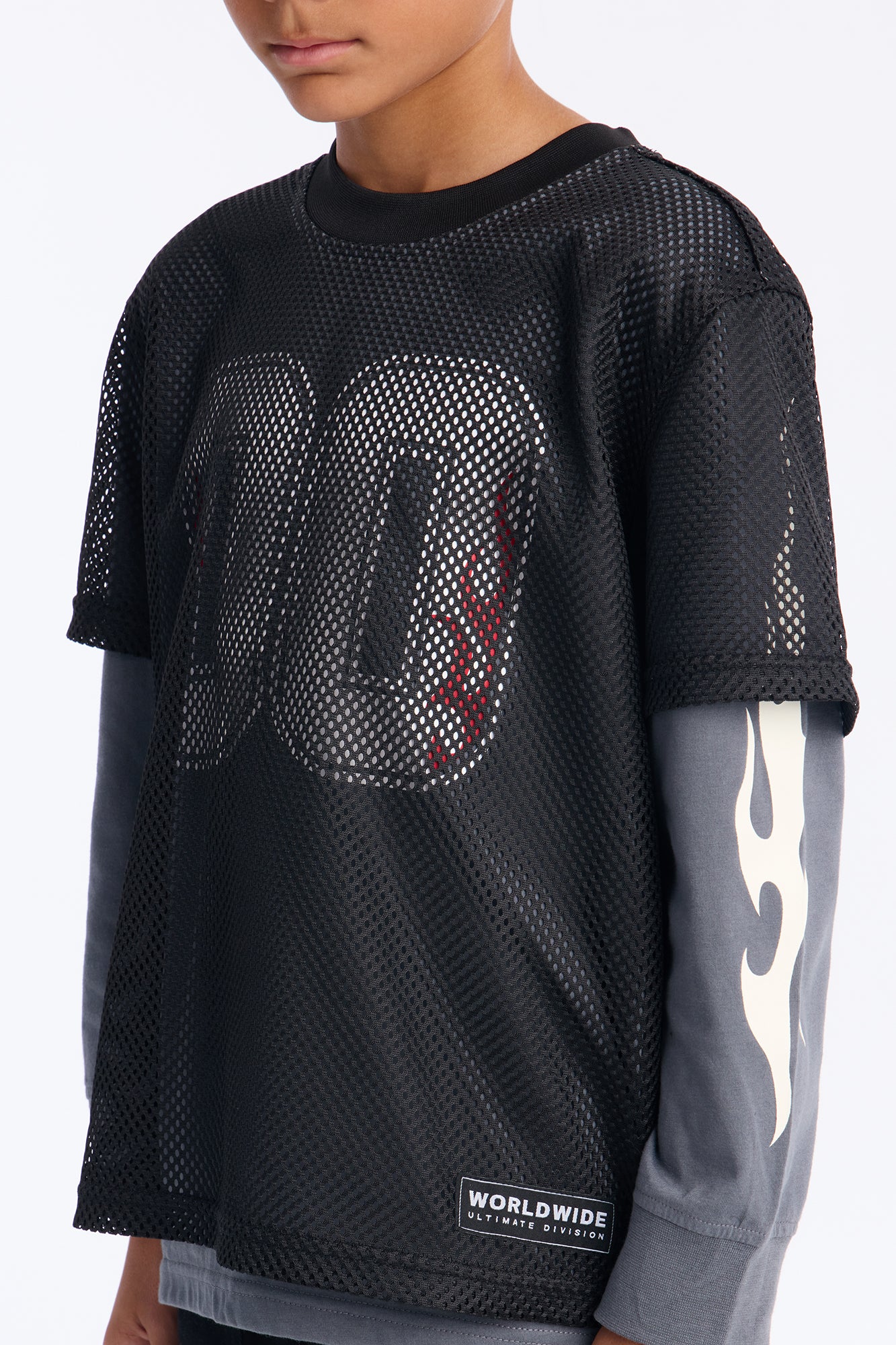 Mini 00 Inferno Layered Mesh Jersey - Dark Grey