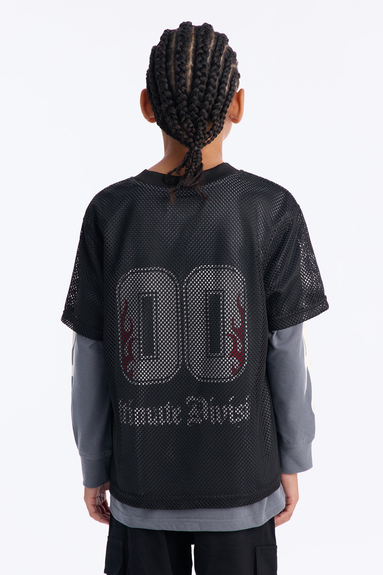 Mini 00 Inferno Layered Mesh Jersey - Dark Grey