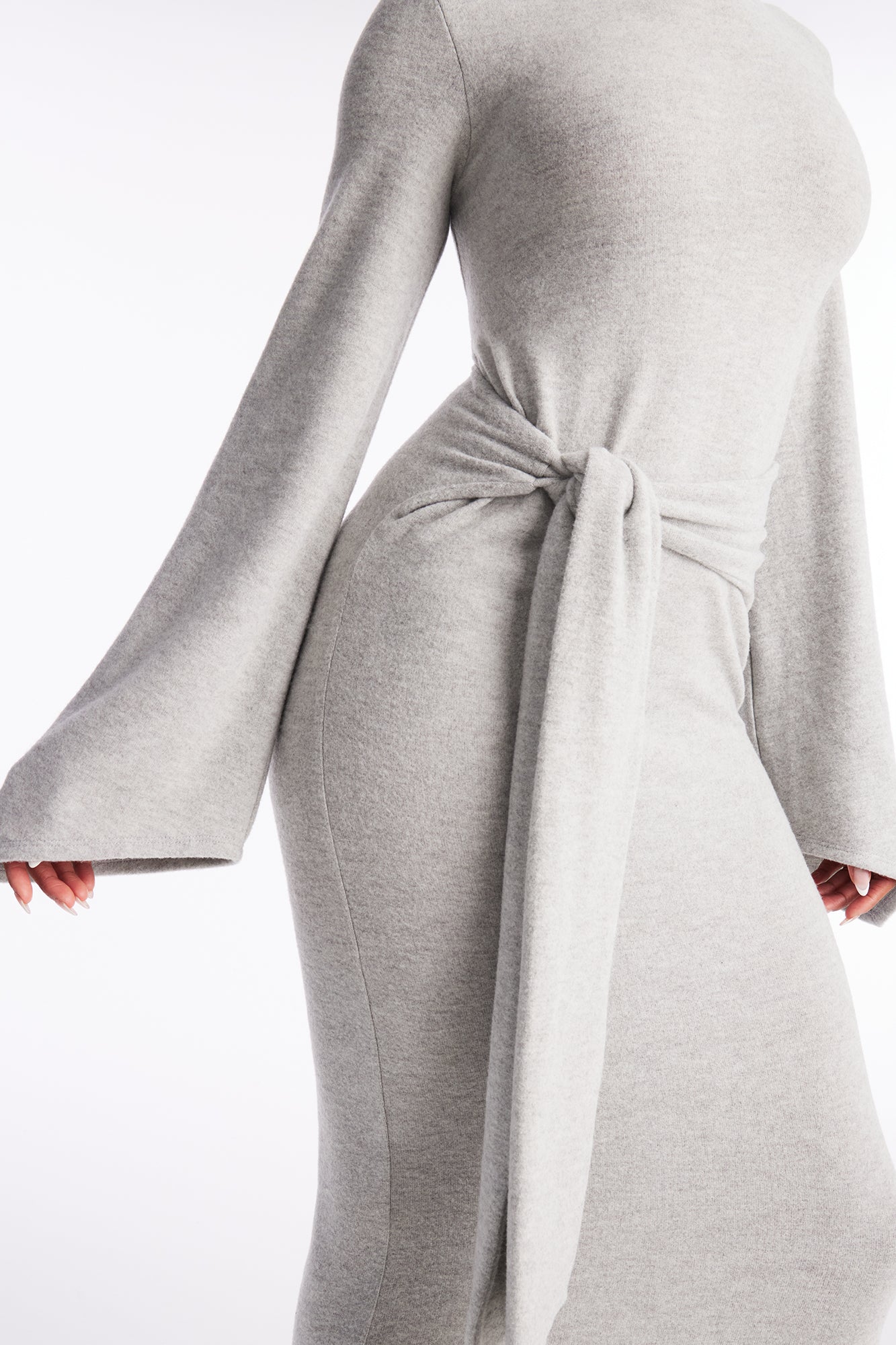 Tabitha Sweater Maxi Dress - Grey