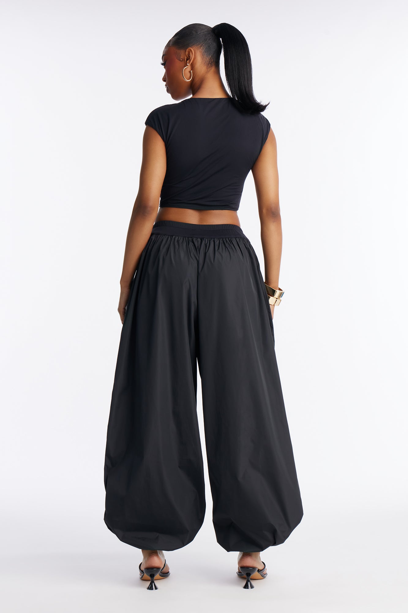 Drift Mode Windbreaker Pant Set - Black
