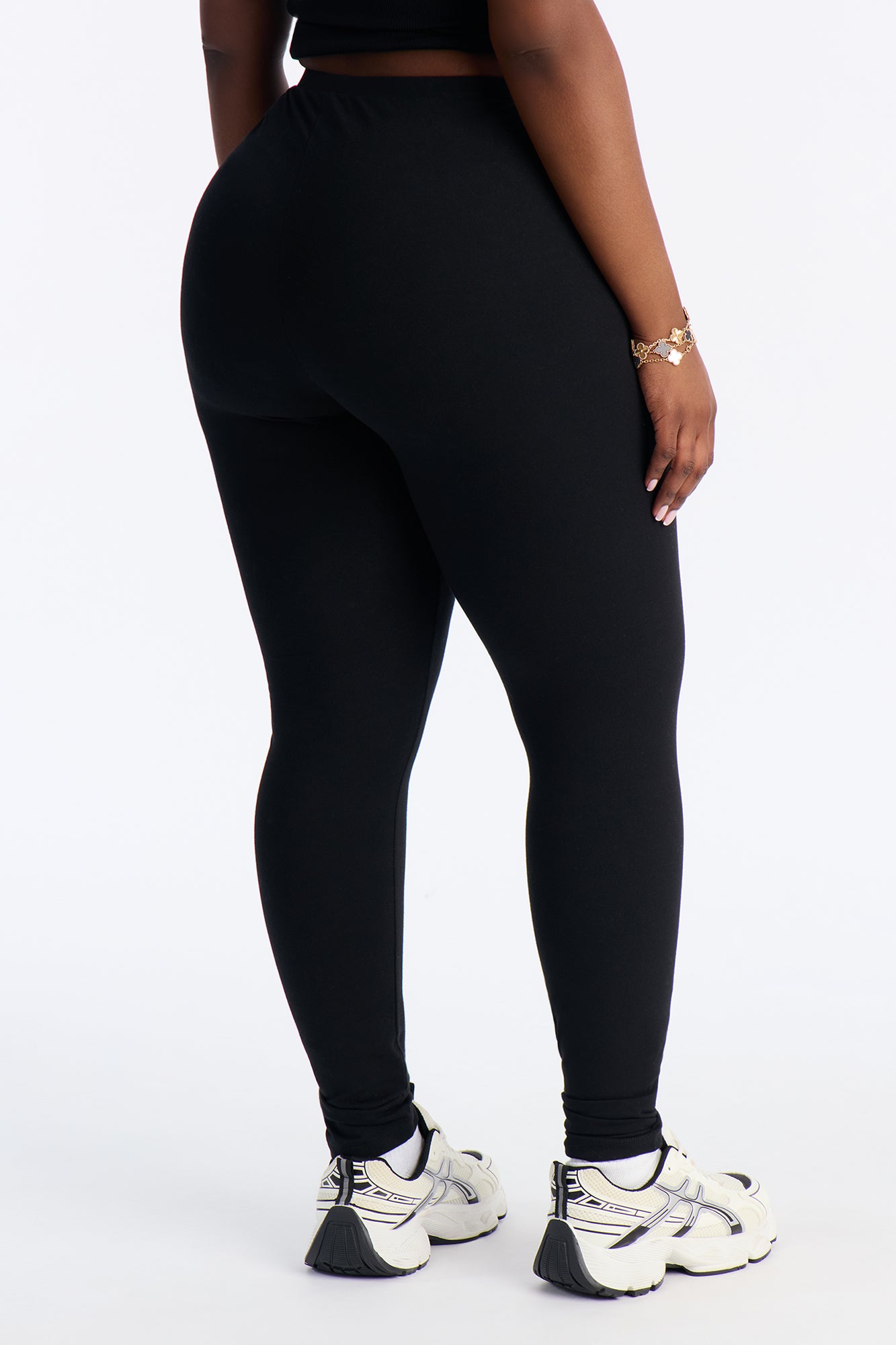 Quinn Mid Rise Every Day Cotton Legging 29″ - Black