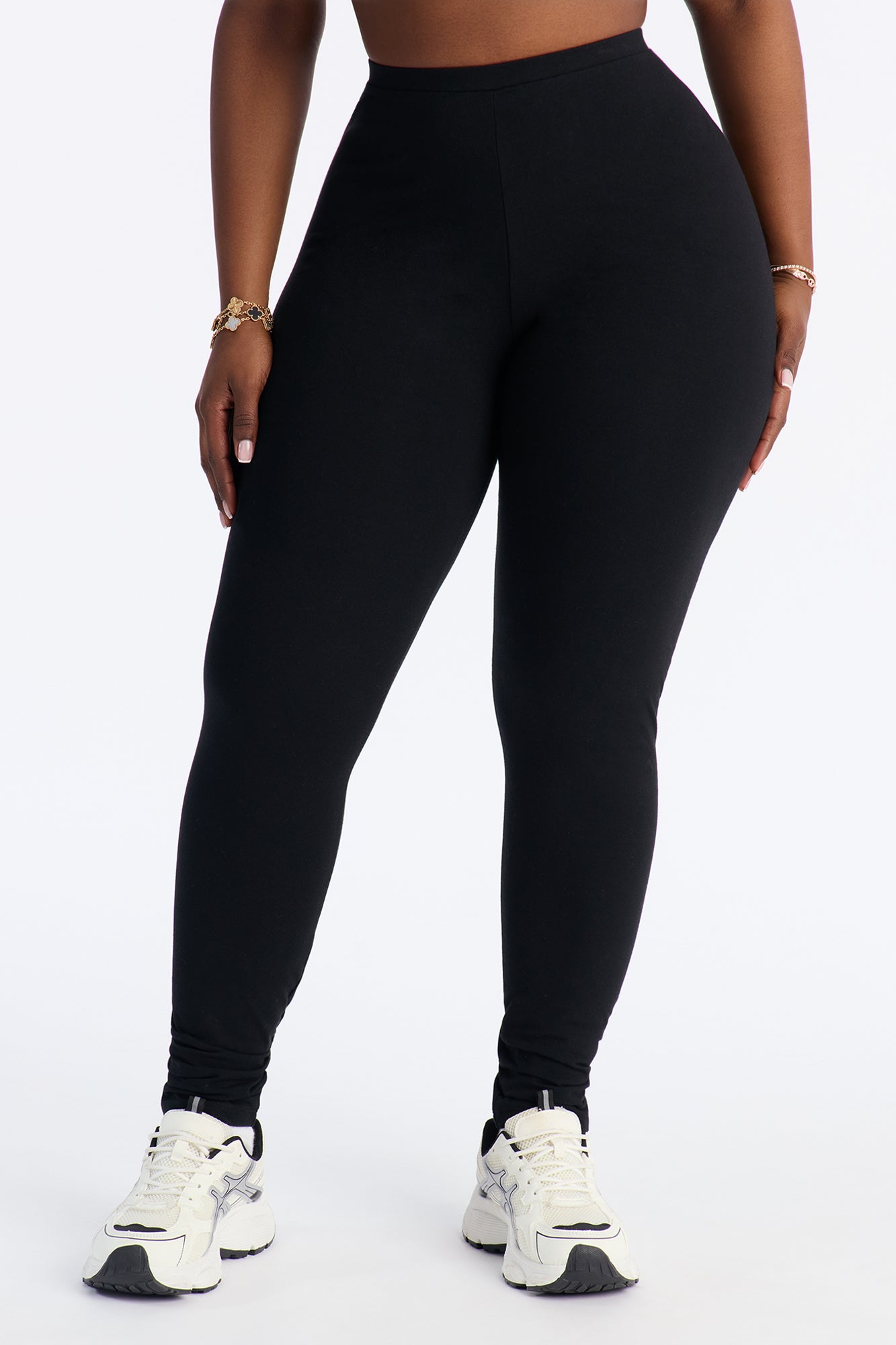 Quinn Mid Rise Every Day Cotton Legging 29″ - Black