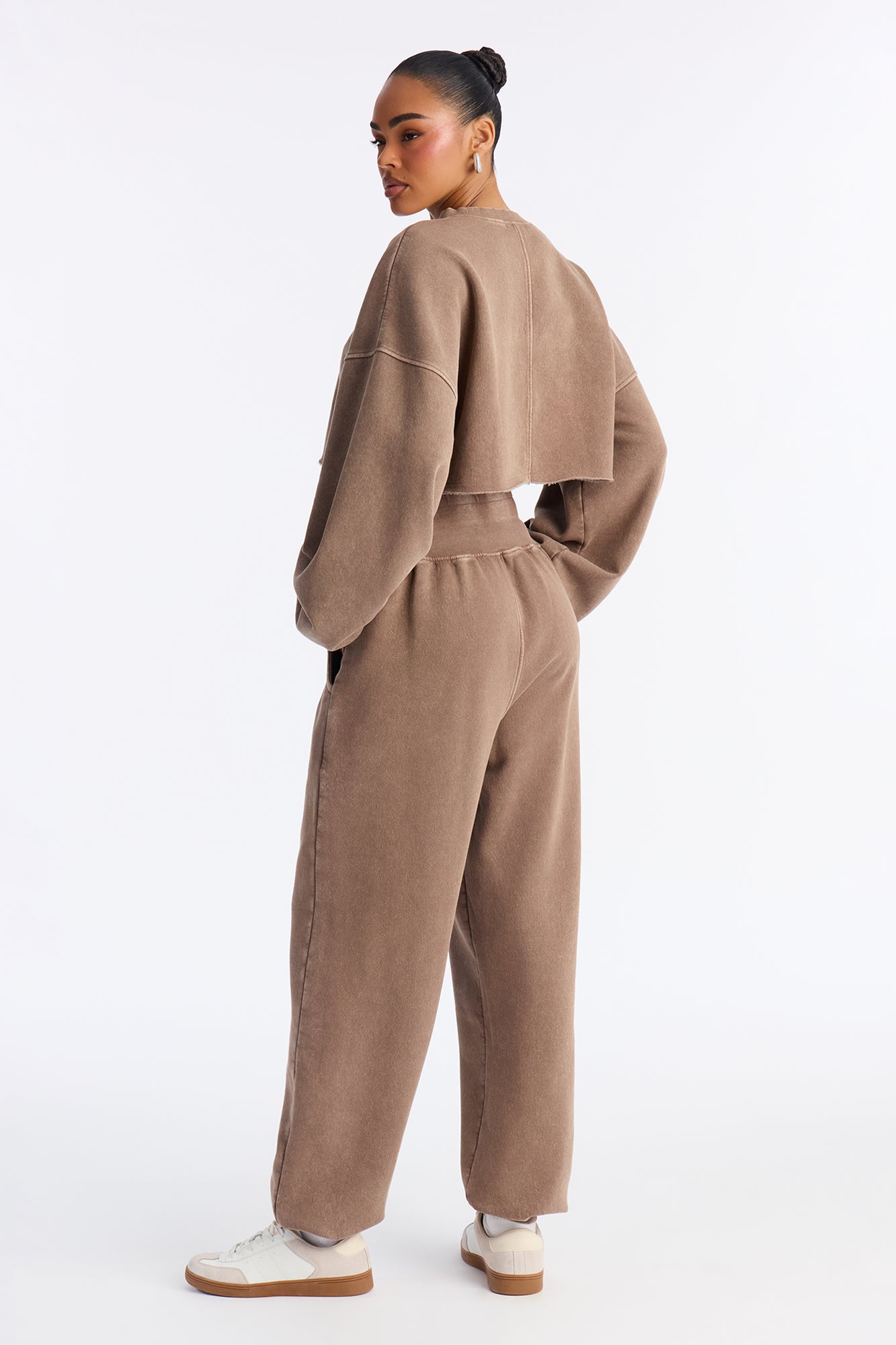 Feeling Good Fleece Jogger Set - Mocha
