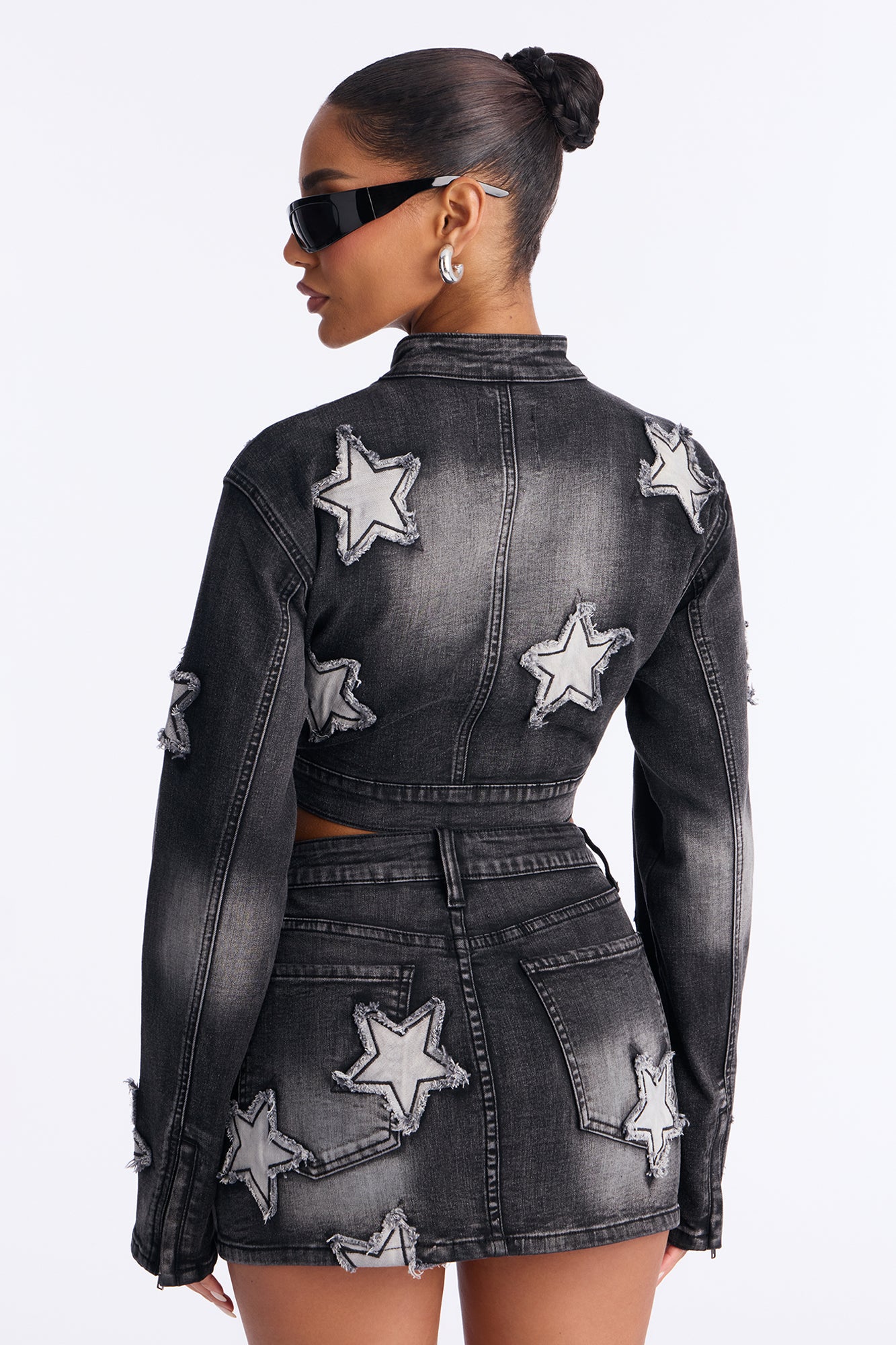 Starstruck Denim Jacket - Black Wash