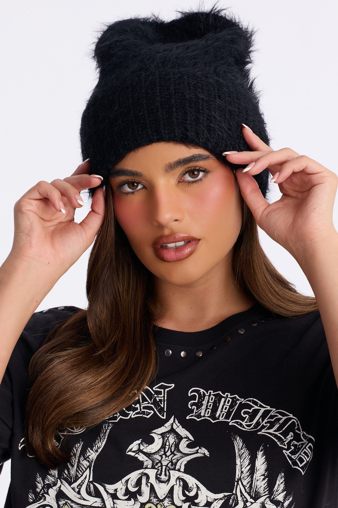 Fuzzy Feeling Beanie - Black