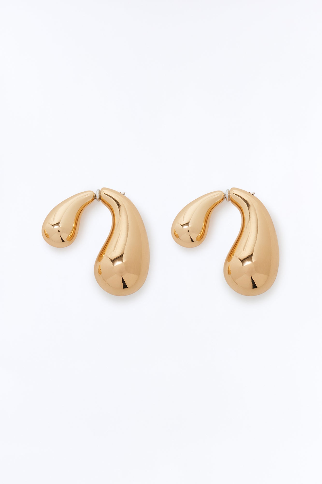 Let It Lean Hardware Drop Earrings - Gold