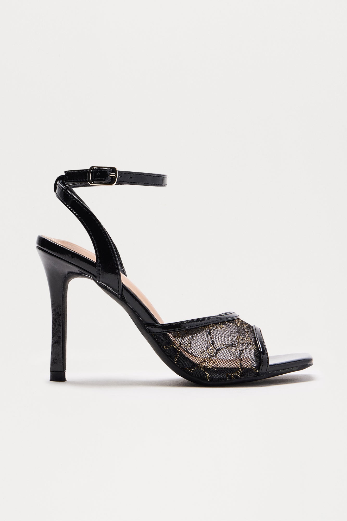 Janna Mesh Heels - Black