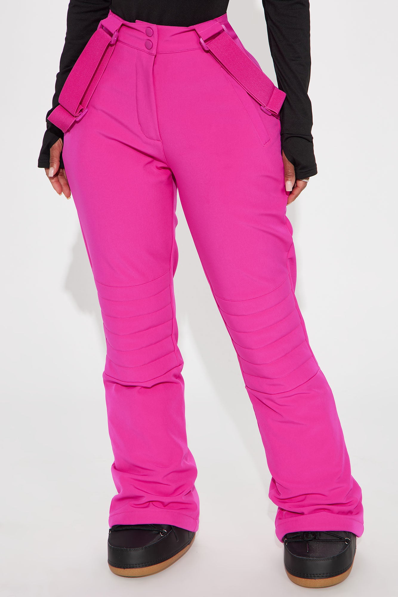 Hit The Summit Ski Overall Pants - Fuchsia