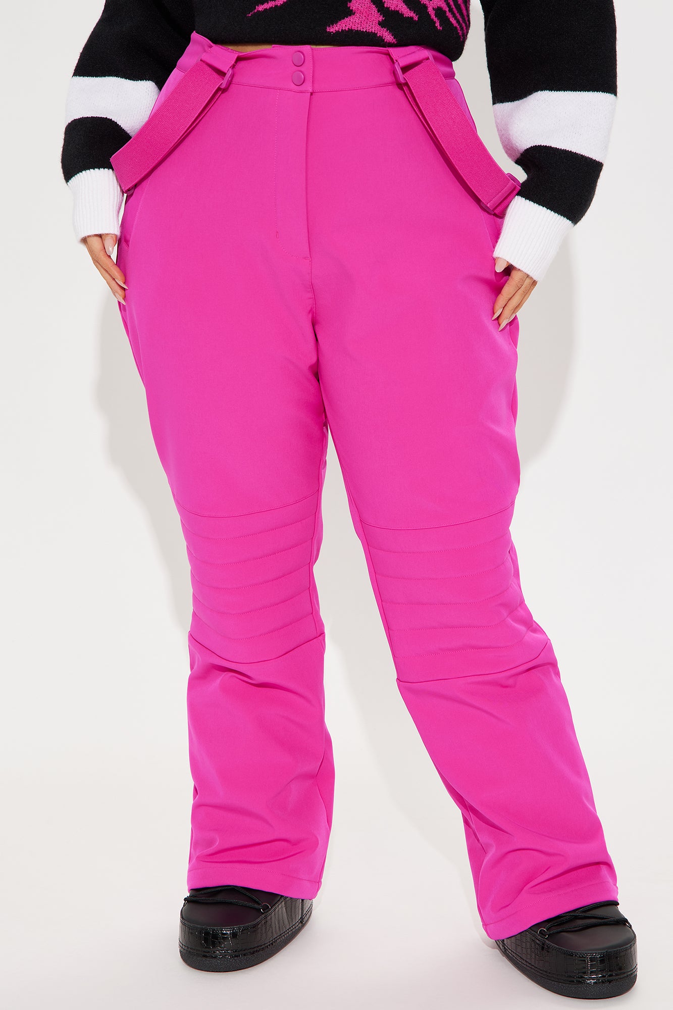 Hit The Summit Ski Overall Pants - Fuchsia