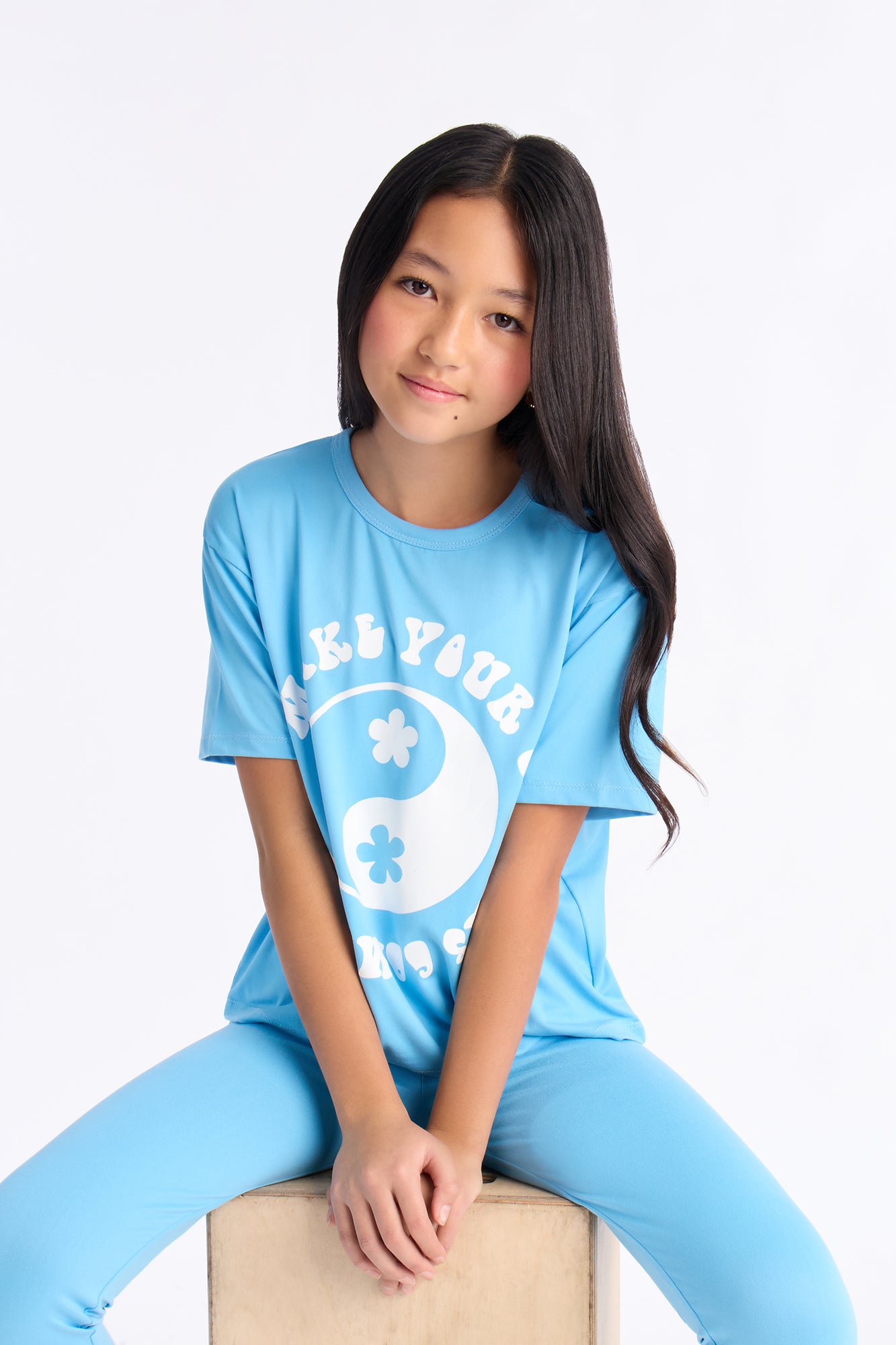 Mini Make Your Dreams Come True Legging Set - Light Blue