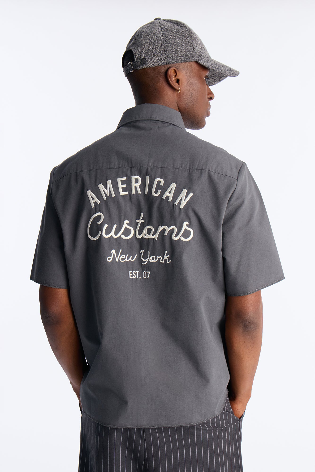 American Customs Mechanic Button Up Shirt - Black