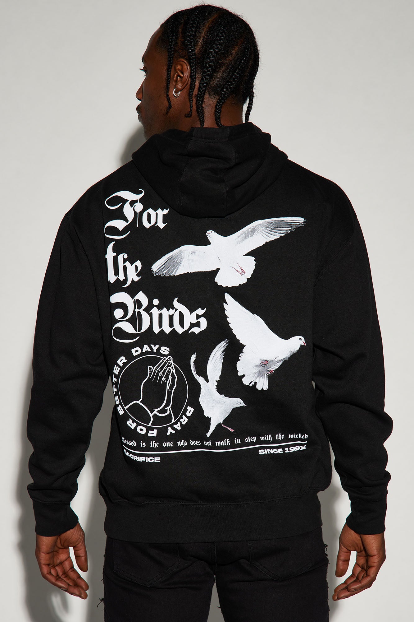 For The Birds Hoodie - Black