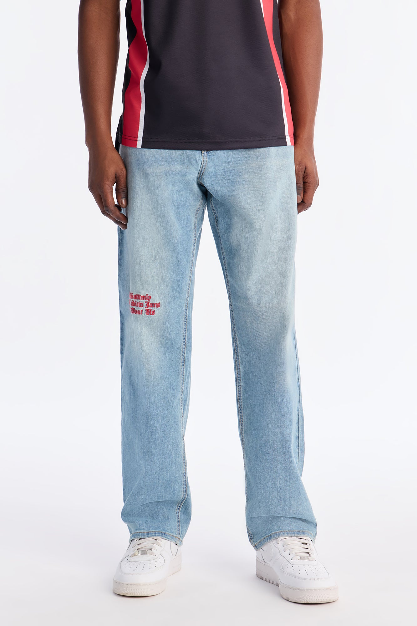 Relaxed Straight Slow Jams Jean - Light Blue Wash
