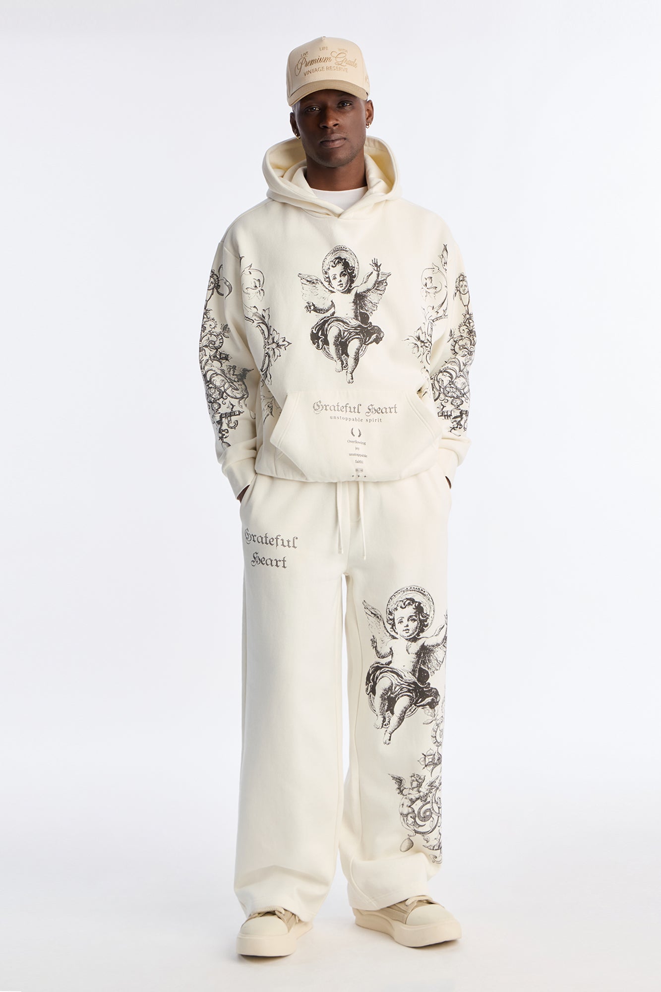 Grateful Heart Sweatpants - Cream