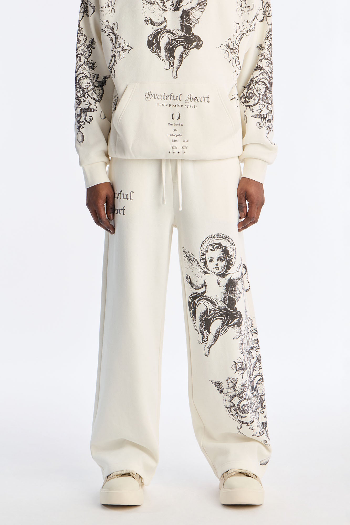 Grateful Heart Sweatpants - Cream