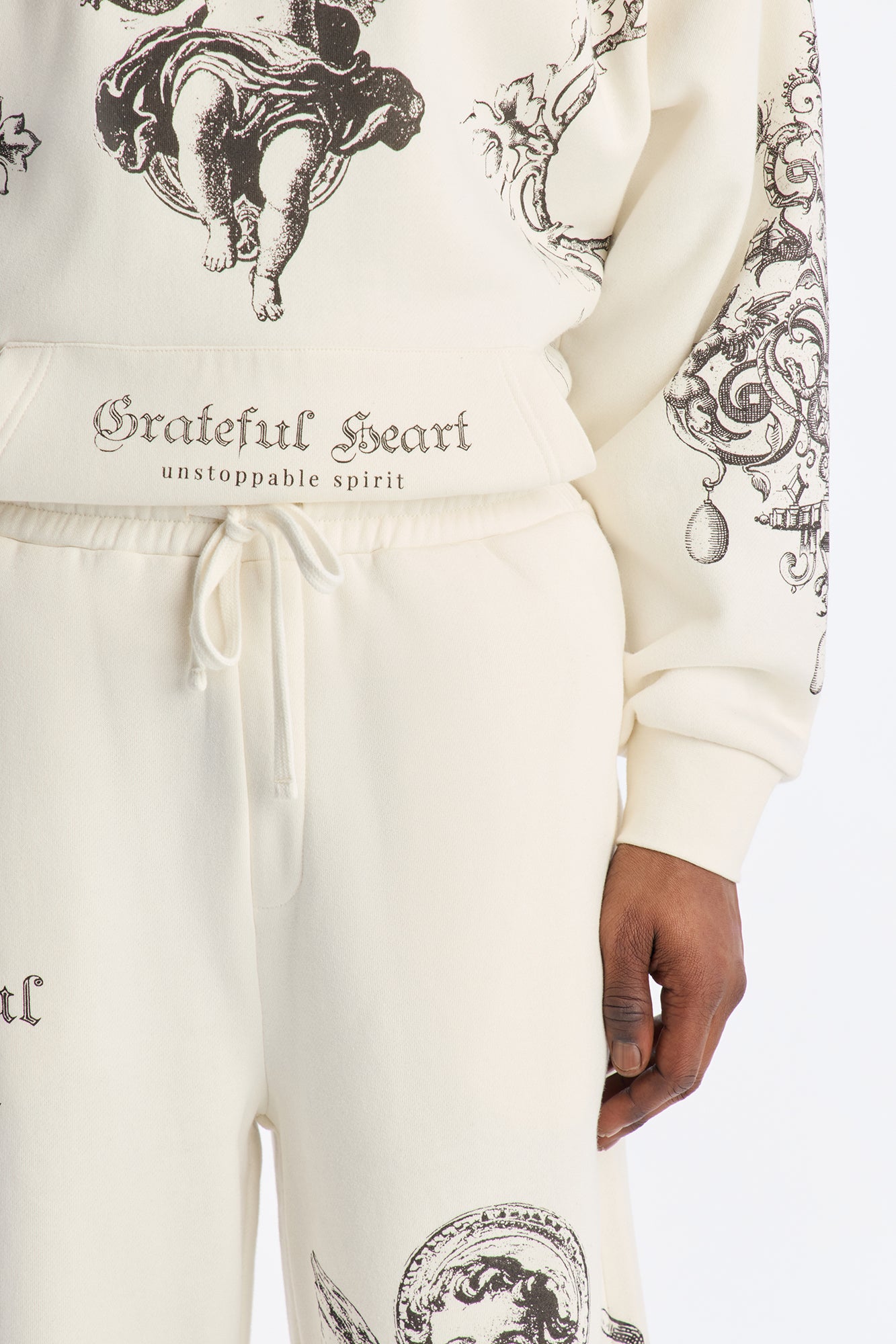 Grateful Heart Sweatpants - Cream