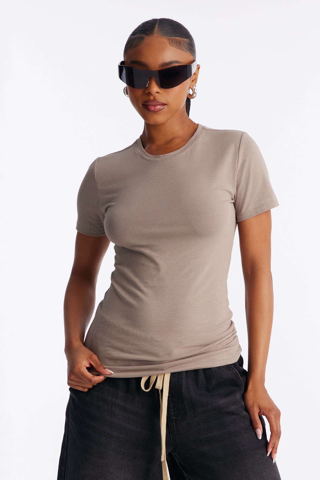 My Everyday Crew Neck Tee - Stone