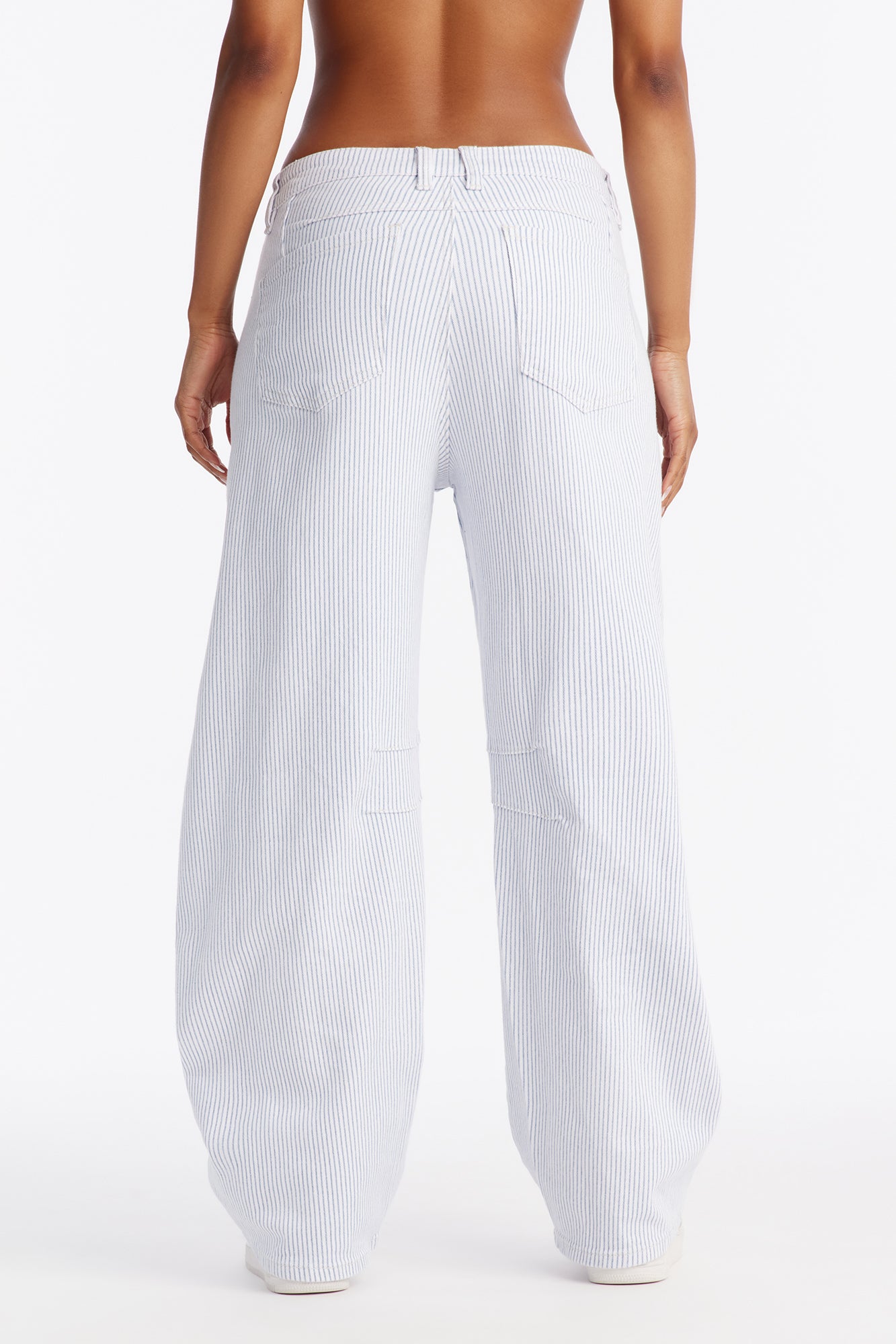 On Shore Hickory Striped Jeans - White/combo