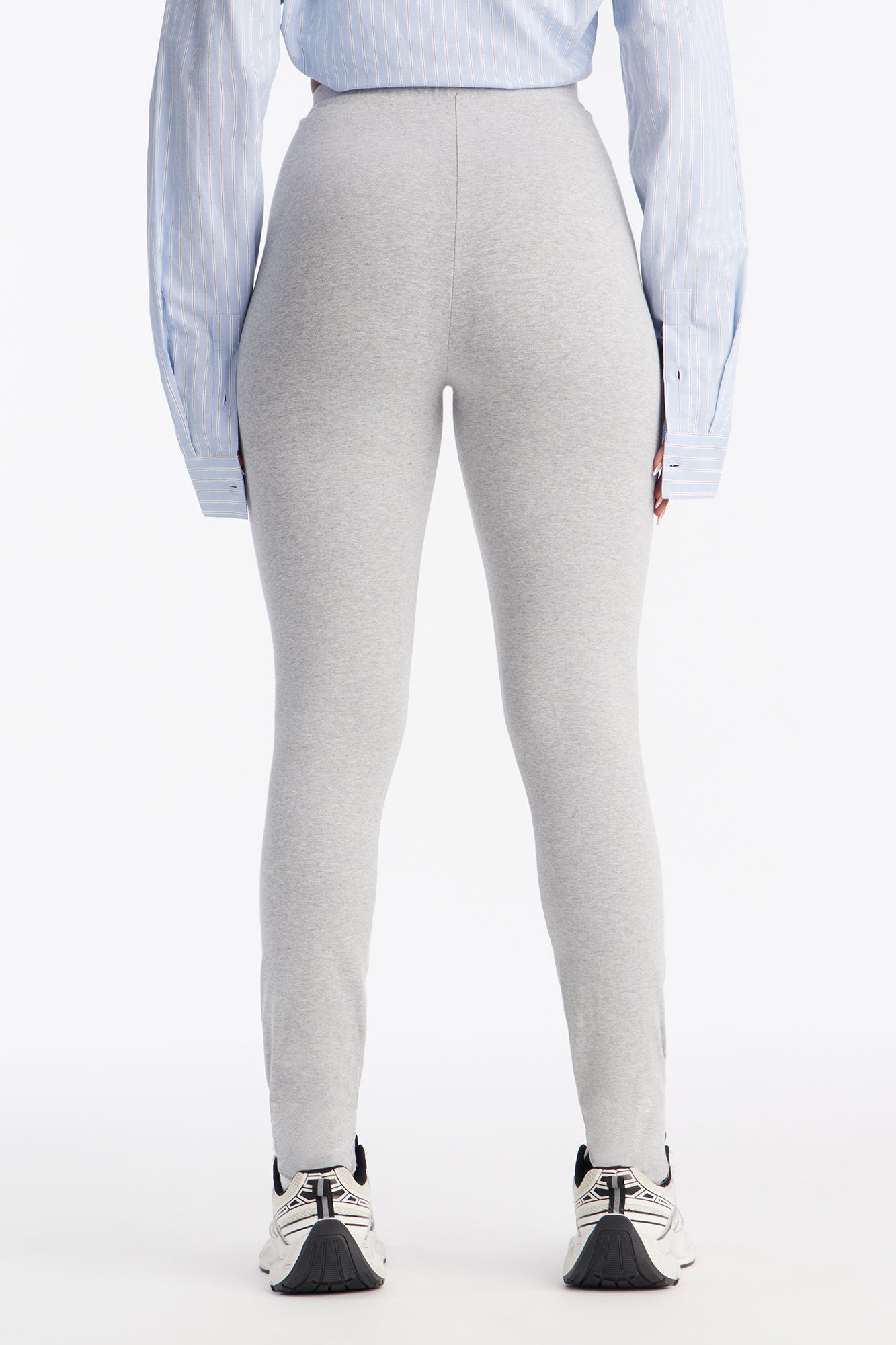 Quinn High Rise Everyday Cotton Legging 29″ - Heather Grey