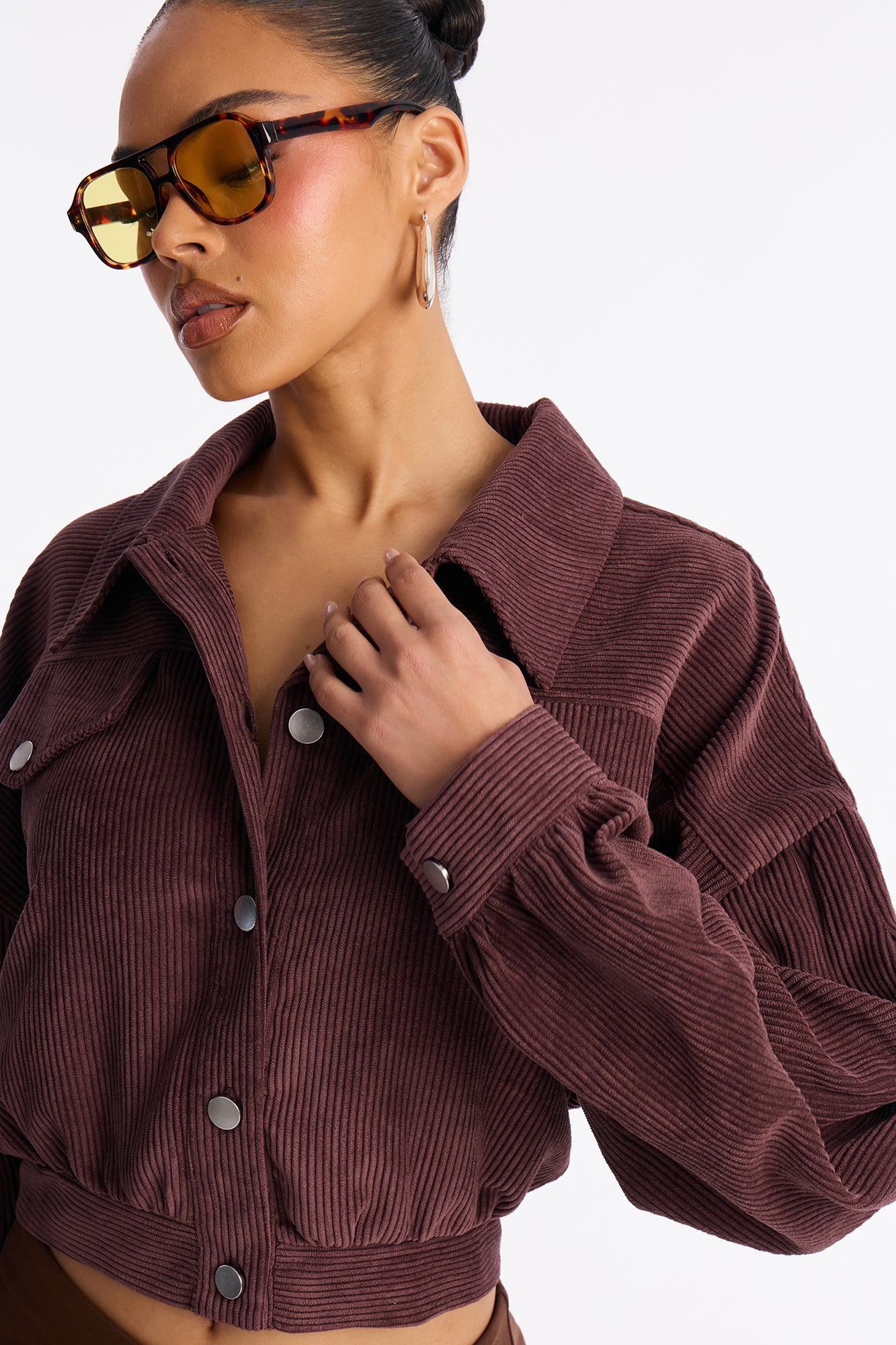 Road Tripping Corduroy Jacket - Brown