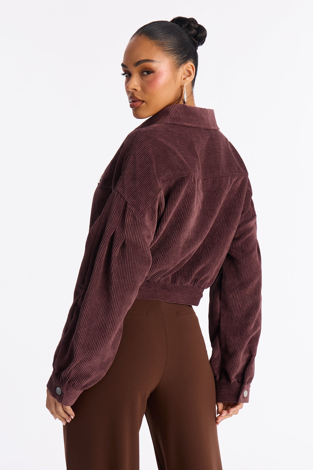 Road Tripping Corduroy Jacket - Brown