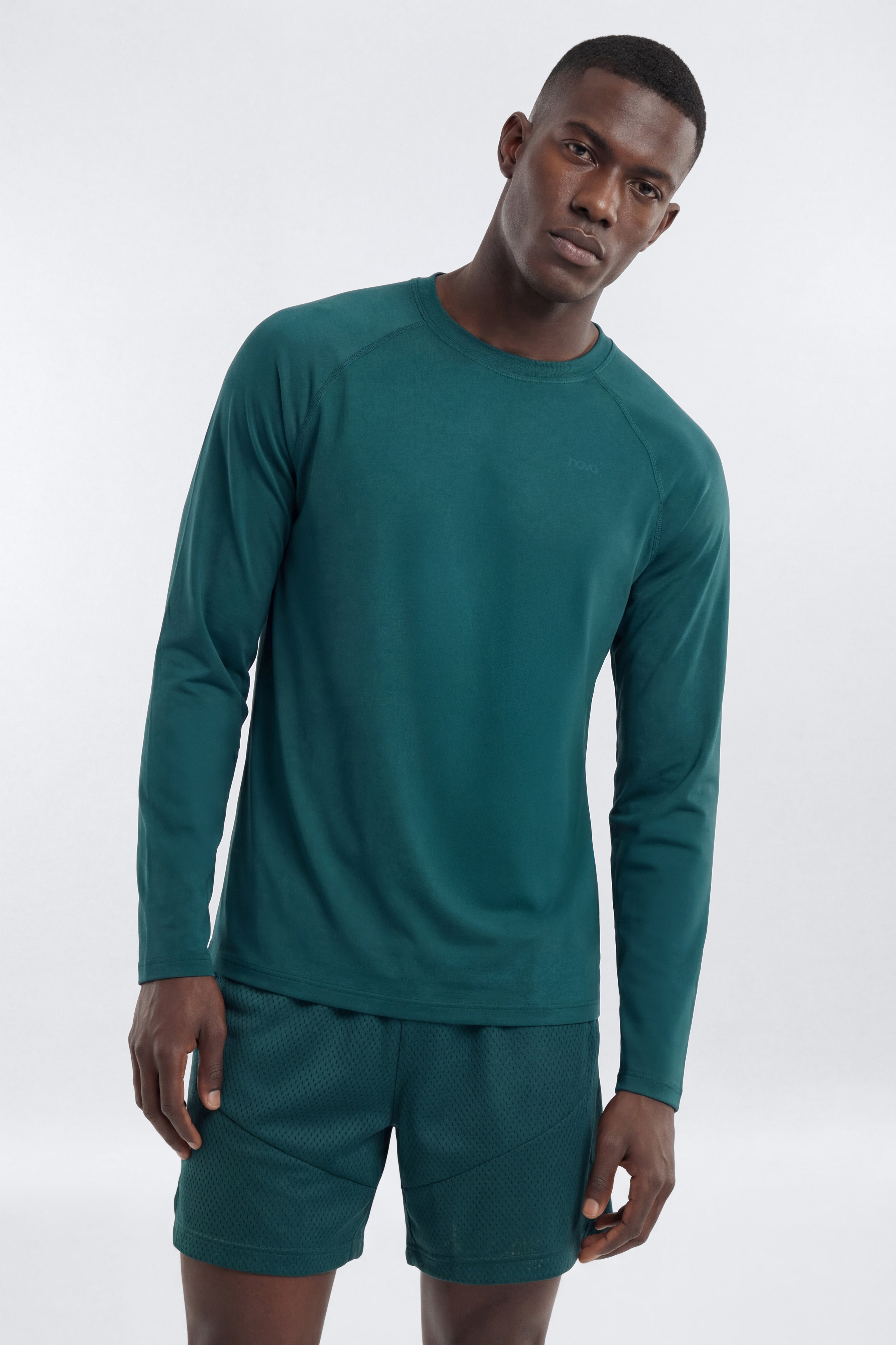 HexTech™ Long Sleeve Active Top - Hunter Green