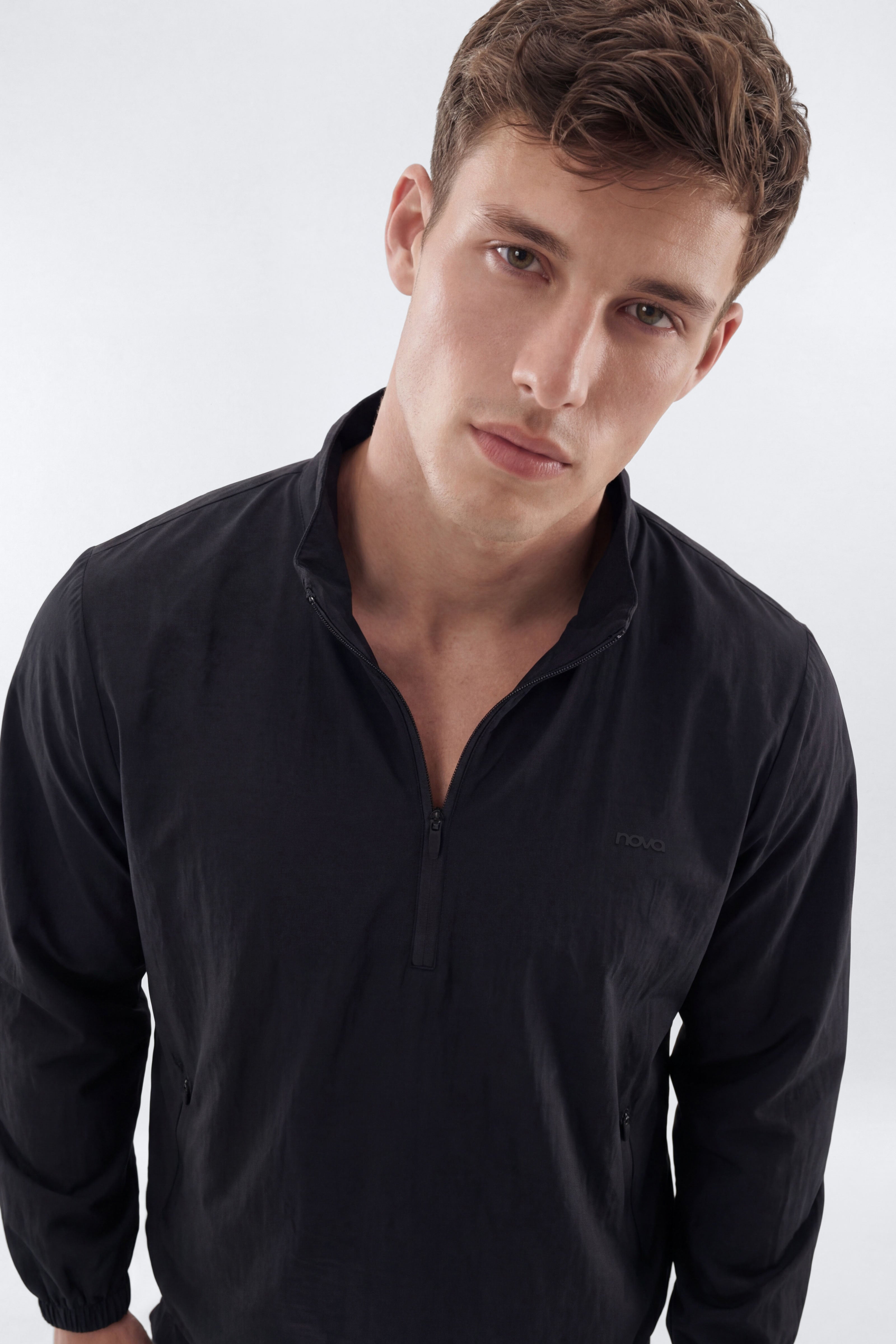 CoreNylon Half Zip Jacket - Black