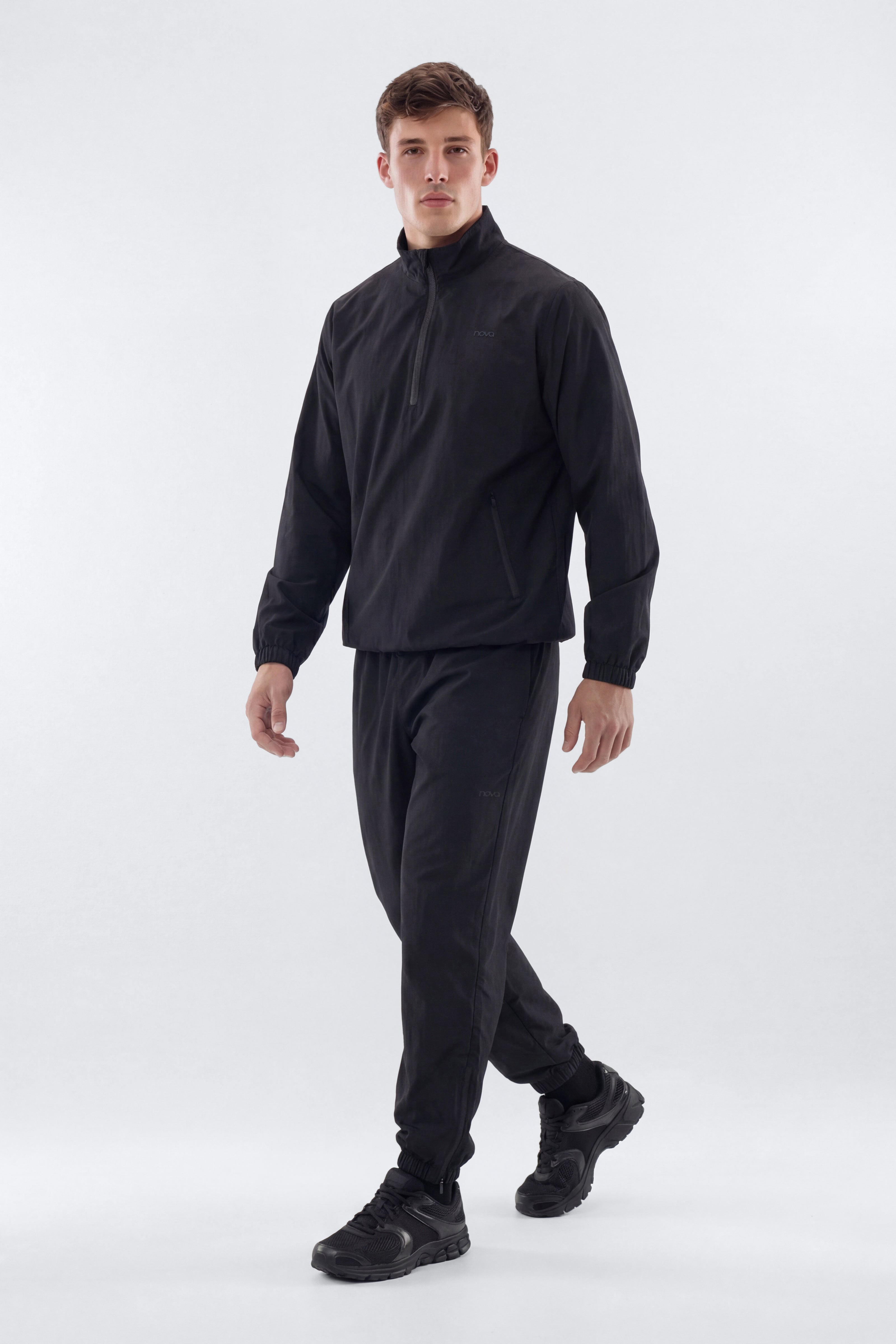 CoreNylon Half Zip Jacket - Black