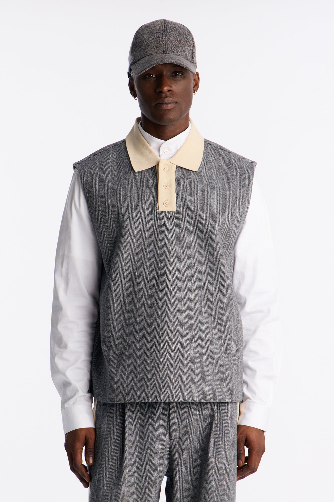 Doheny Sleeveless Polo - Grey