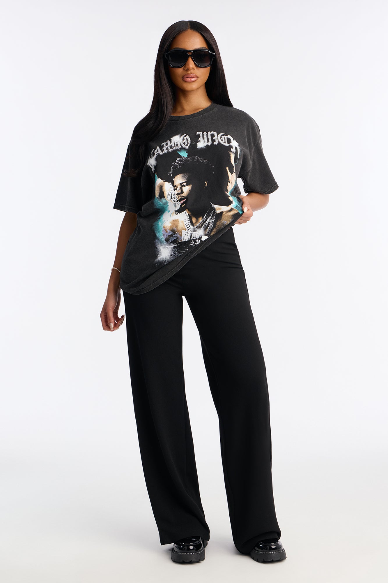 Nardo Wick Washed Tee - Black Wash