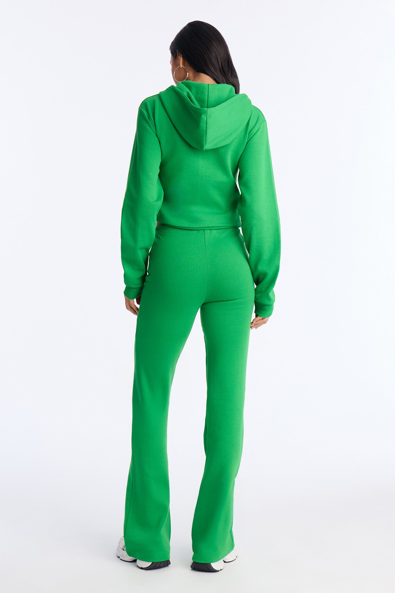 Ready To Go Zip Up Pant Set - Green