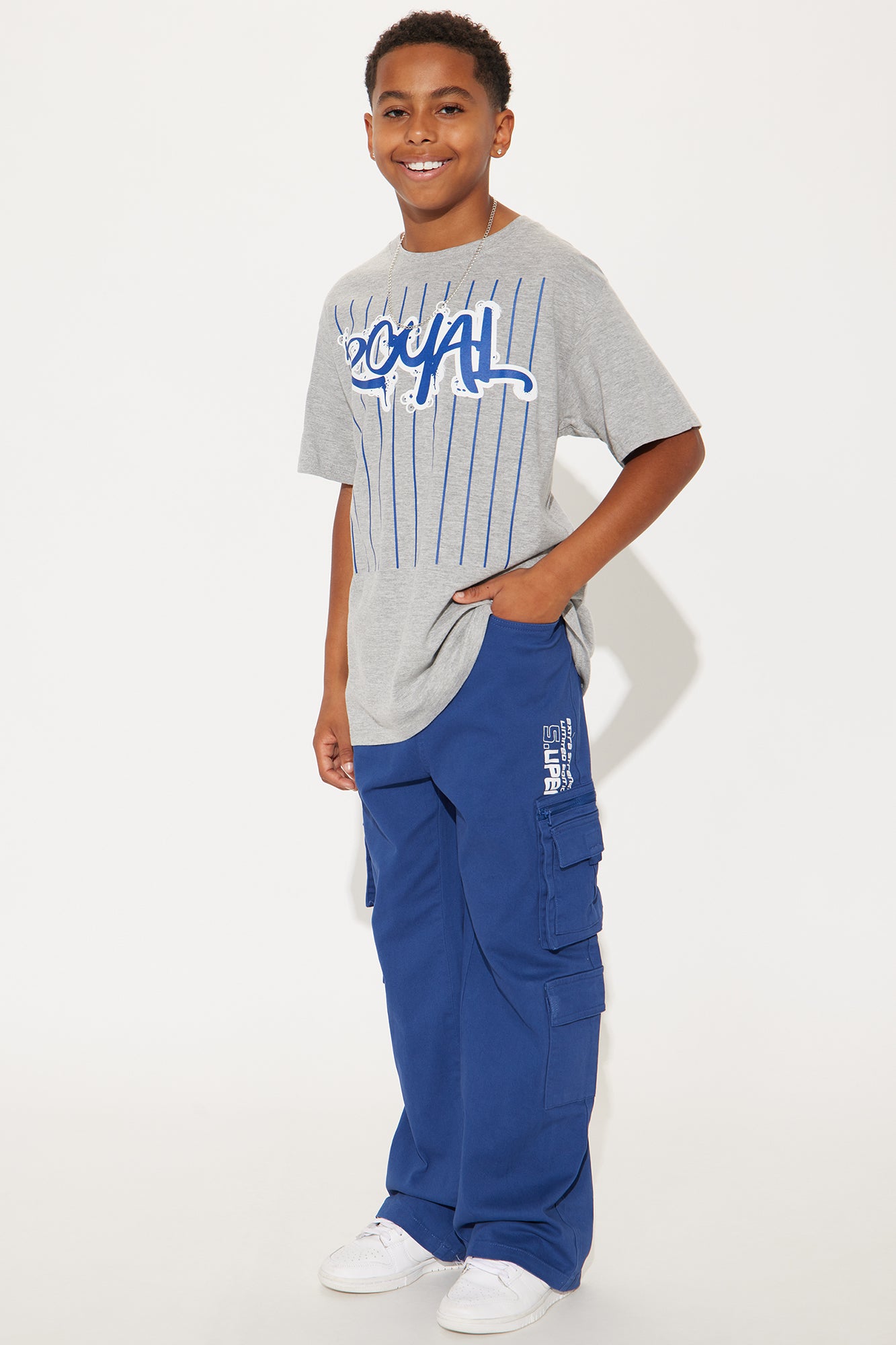 Mini Walk With Me Cargo Twill Pant - Navy