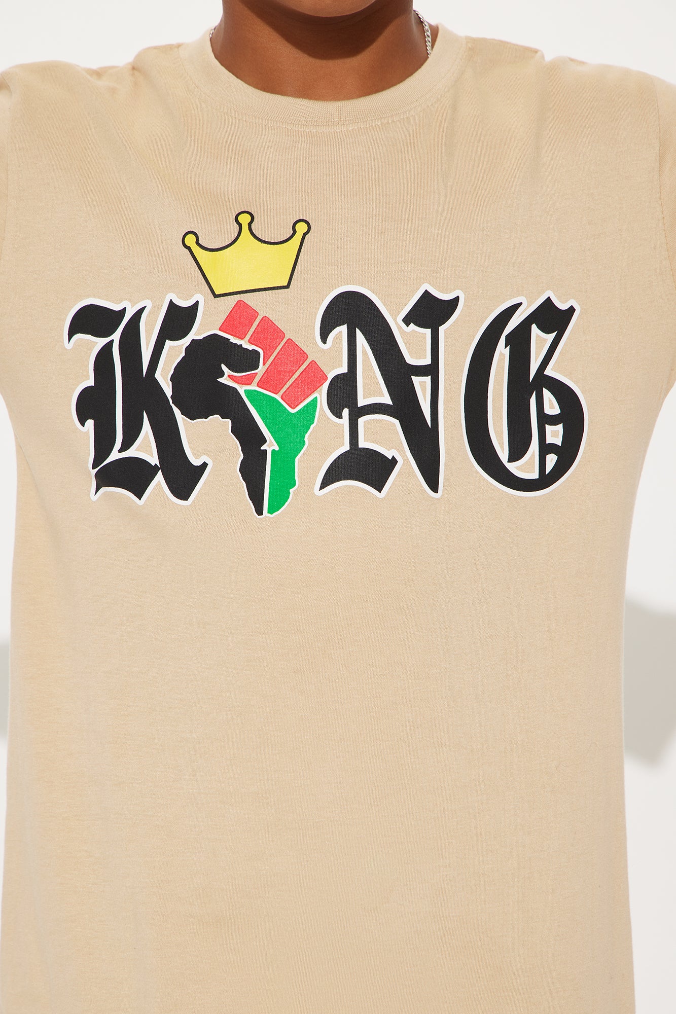 Mini African King T-Shirt - Sand