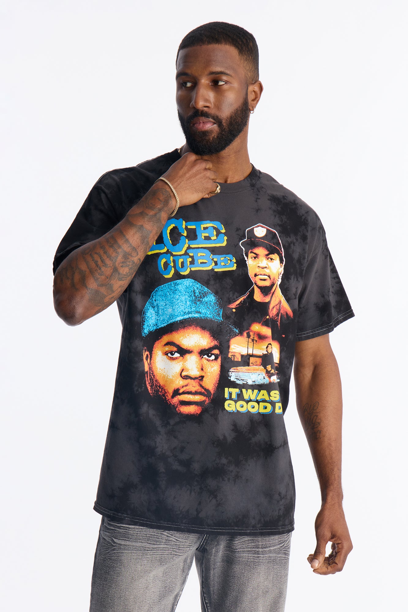 Ice Cube Outlaw Most Wanted Short Sleeve Tee - Black Wash